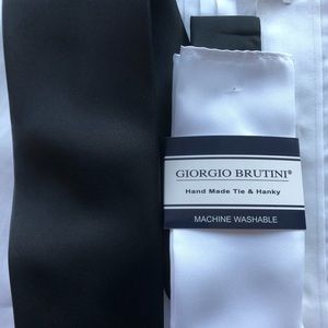Giorgio Brutini Hand Made Mens’s Tie & Hanky, New